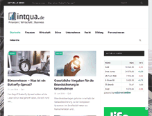 Tablet Screenshot of intqua.de